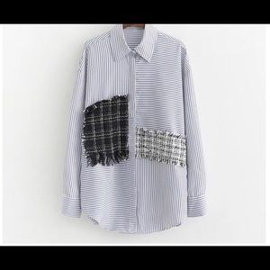 Patchwork Button Down